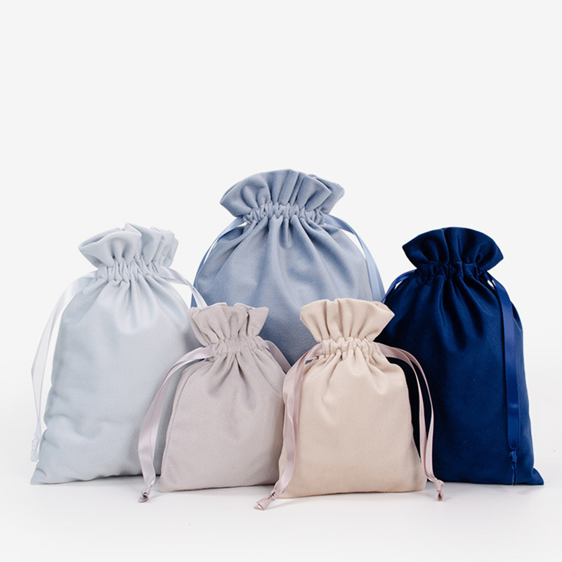 5.5"×6.7" Gift Bags Jewelry Velvet Pouches Velvet Drawstring Pouches 