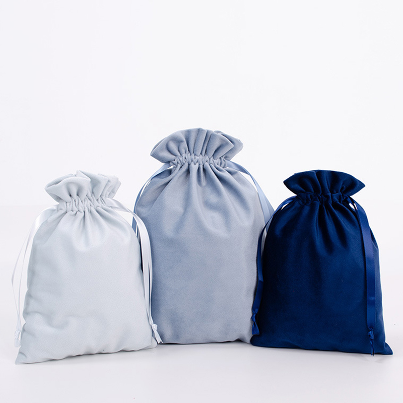 5.5"×6.7" Gift Bags Jewelry Velvet Pouches Velvet Drawstring Pouches 