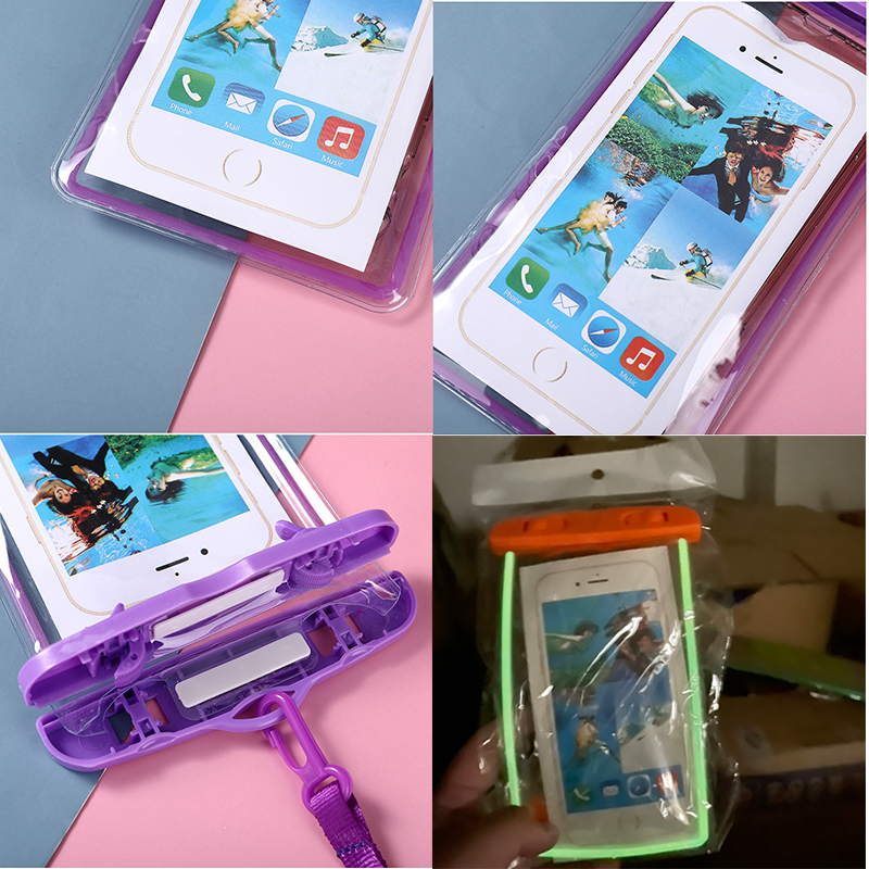 Waterproof Phone Pouch Universal Phone Case Dry Bags w/Lanyard Waterproof Phone Pouch Universal Phone Case Dry Bags w/Lanyard