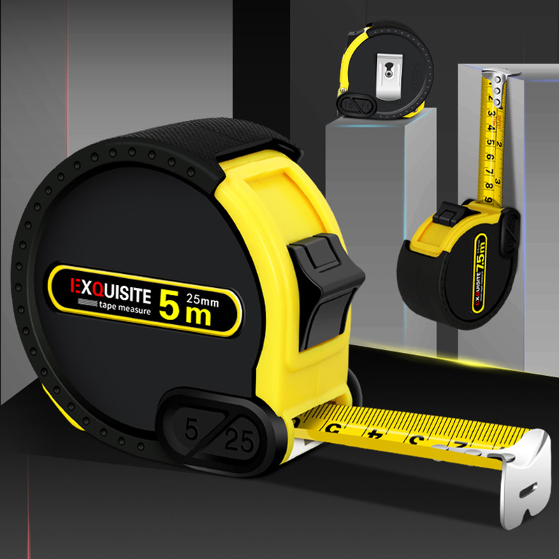 16FT/5M Retractable Measuring Tape w/Belt Hook