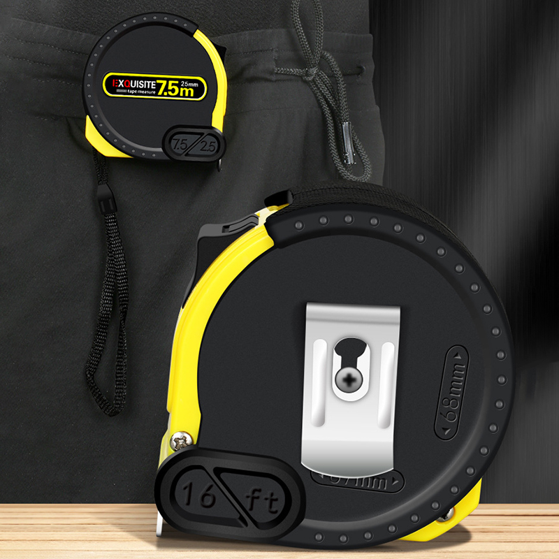 16FT/5M Retractable Measuring Tape w/Belt Hook