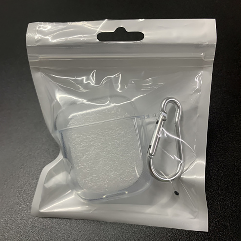 Soft TPU Airpods 1/2 Generation Case Cover w/Buckle (Clear)