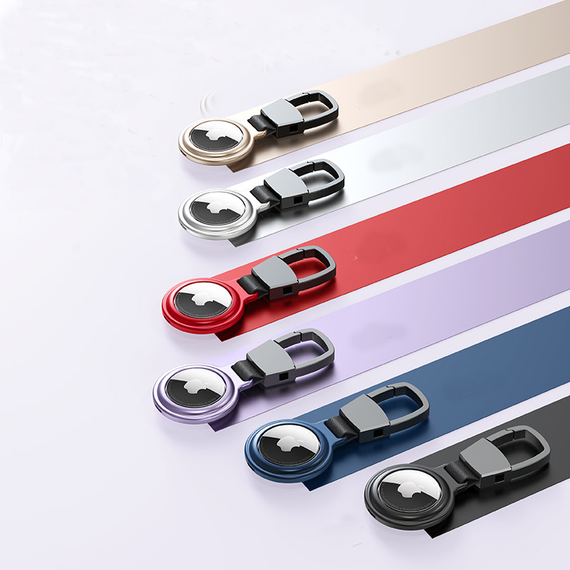 Metal Magnetic Airtags Case Key Ring Holder Accessories