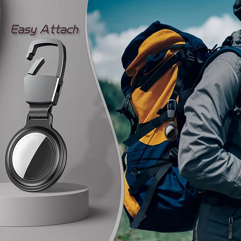 Metal Magnetic Airtags Case Key Ring Holder Accessories