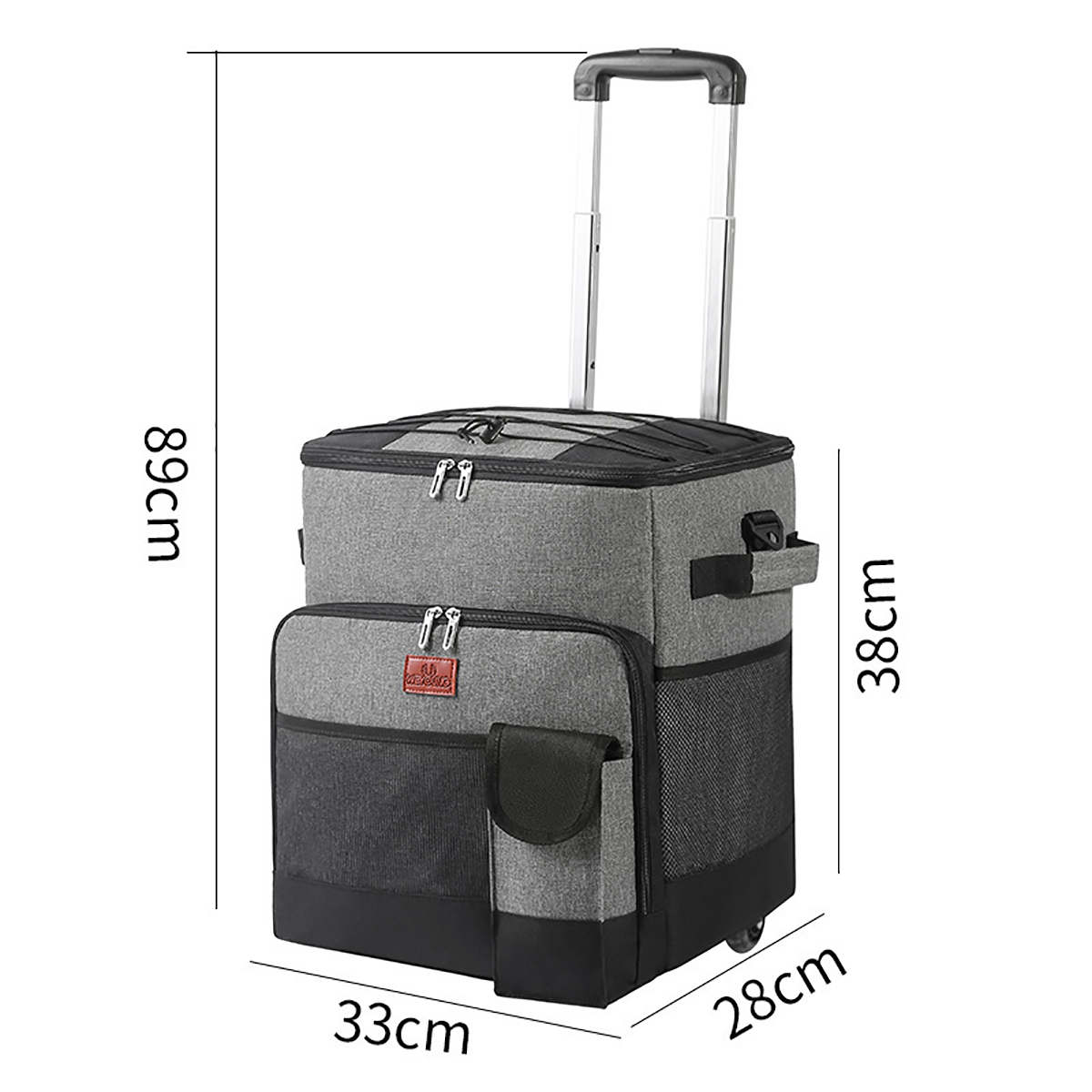 MGA1450 Portable 43L Collapsible Rolling Soft Cooler Bag