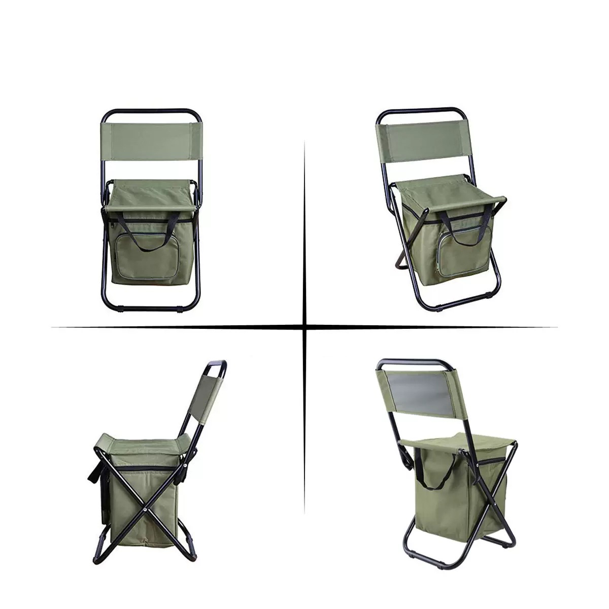 MGA1465 Portable Outdoor Folding Ice Pack Chair w/Backrest